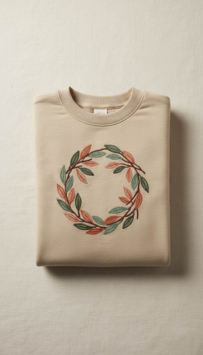 Custom Embroidered Cotton Sweatshirt